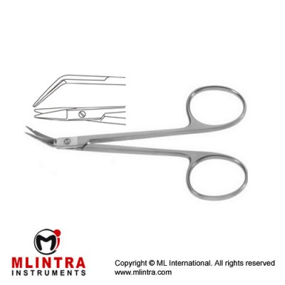 Converse (Graefe) Nasal Scissor Angled - Blunt/Blunt Stainless Steel, 10.5 cm - 4 1/4"